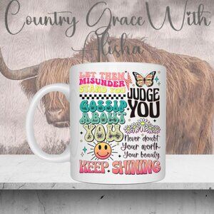 Let The Judge You Inspirational 11oz Ceramic Coffee Mug Tea Cup